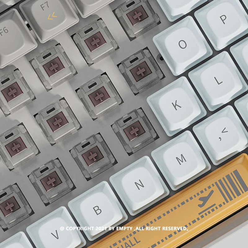 لوحة مفاتيح ميكانيكية بلوتوث Lofree WanderFree، مفتاح Gateron Brown، تبديل متعدد الأجهزة، بطارية 4000 مللي أمبير في الساعة، تصميم للسفر واي فاي #4