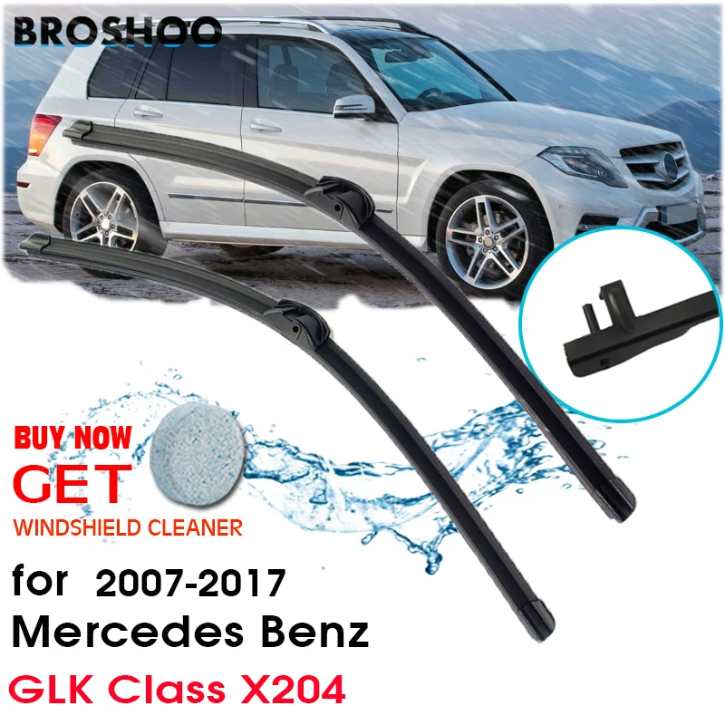 

BROSHOO Car Windshield Wiper Blade Rubber For Mercedes Benz GLK Class X204 2007 2008 2010 2011 2012 2013 2014 2015 2016 2017