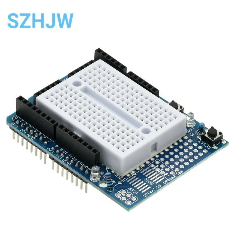 Smart Electronics UNO Proto Shield Prototype Expansion Board With SYB-170 Mini Breadboard Based For Arduino UNO ProtoShield DIY