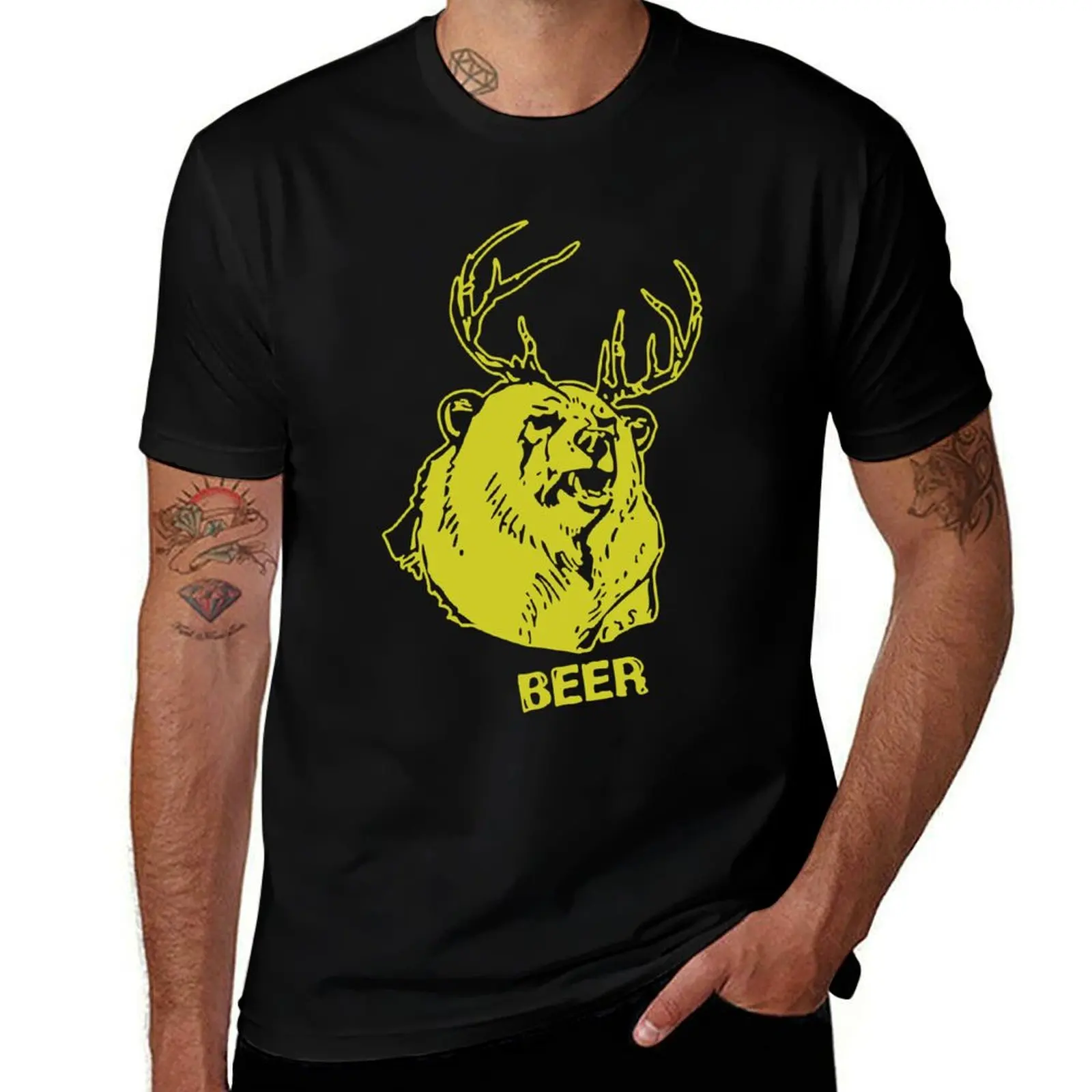 

Macs Bear Plus Deer Shirt More T-Shirt vintage clothes graphics vintage anime shirt tees designer t shirt men