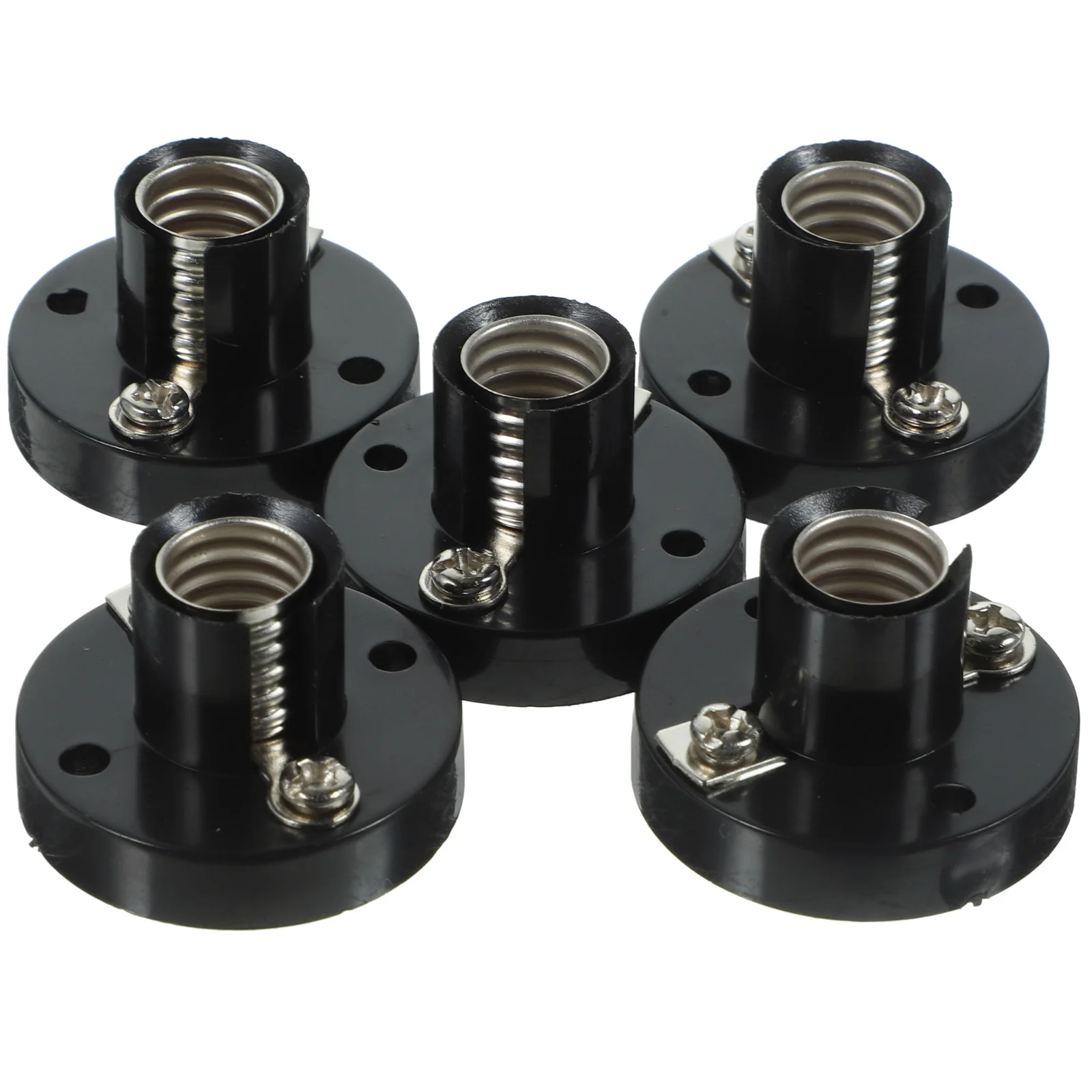 

5 Pcs Screw Lamp Holder Light Bulb Socket E10 Dimmable Bulbs Strip Mini Alloy Metal Parts for Making Lamps Rechargeable