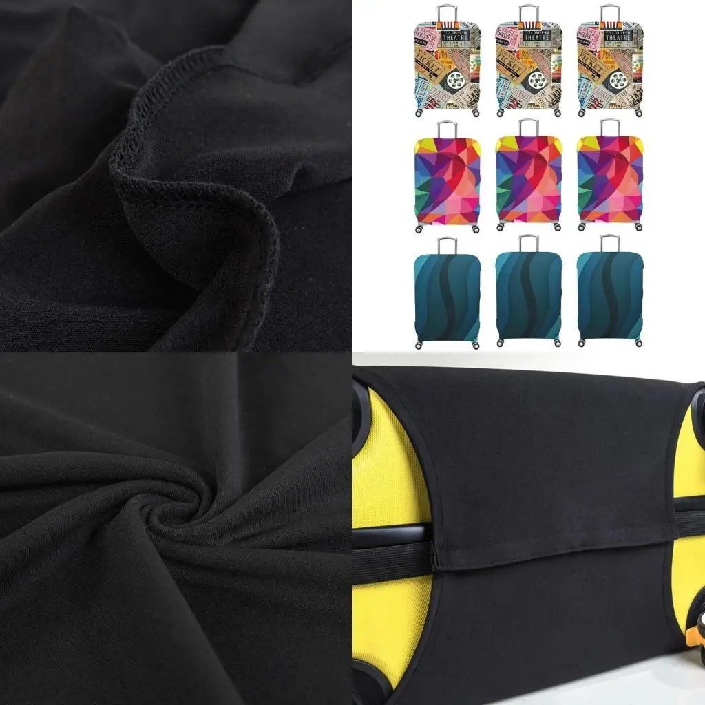 

D46D Travel Suitcase Protector Elastic Suitcase Protective Cover for 18-28'' Luggage