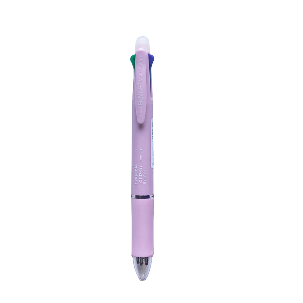 6-in-1 Multi-Color Pen Set – 5 gekleurde balpennen – 1 automatisch potlood – Geschikt voor het markeren van kantoor- en schrijfmaterialen