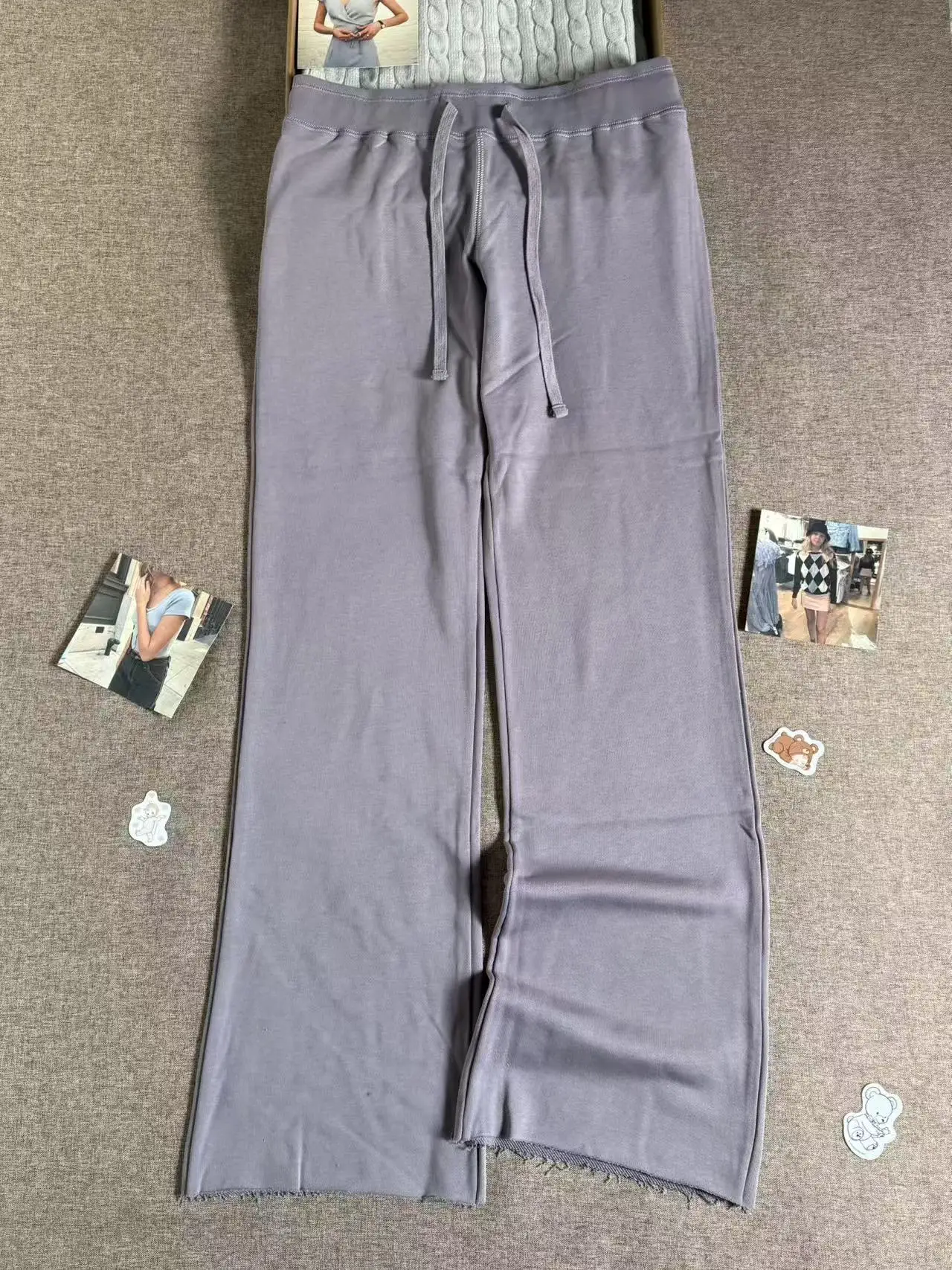 Purple-Raw Hem