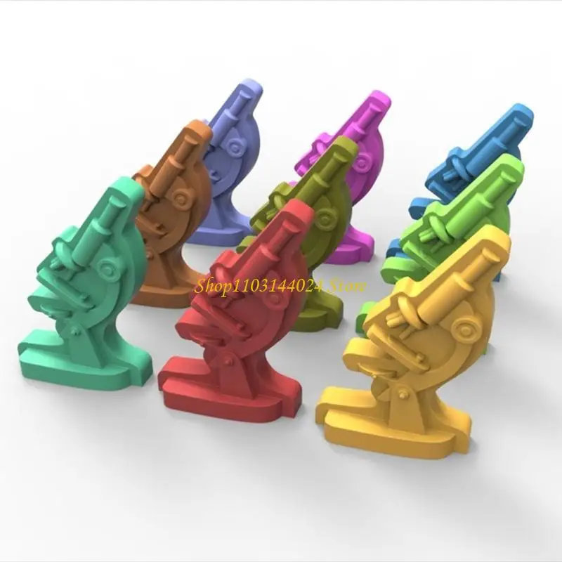 N5KE Unique Microscope Silicone Mold Gypsum Ornament Aromatherapys Resin Mold