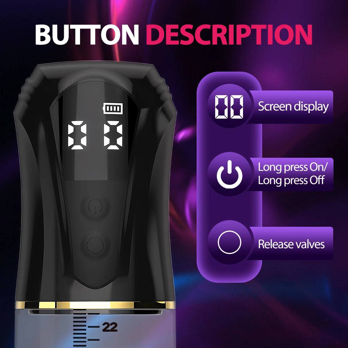 Electric Penis Pump Adult Penis Toy Dick Enlarger Men Erection Penis Enlargement Masturbator IPX7 Waterproof Sex Toys for Men view 3