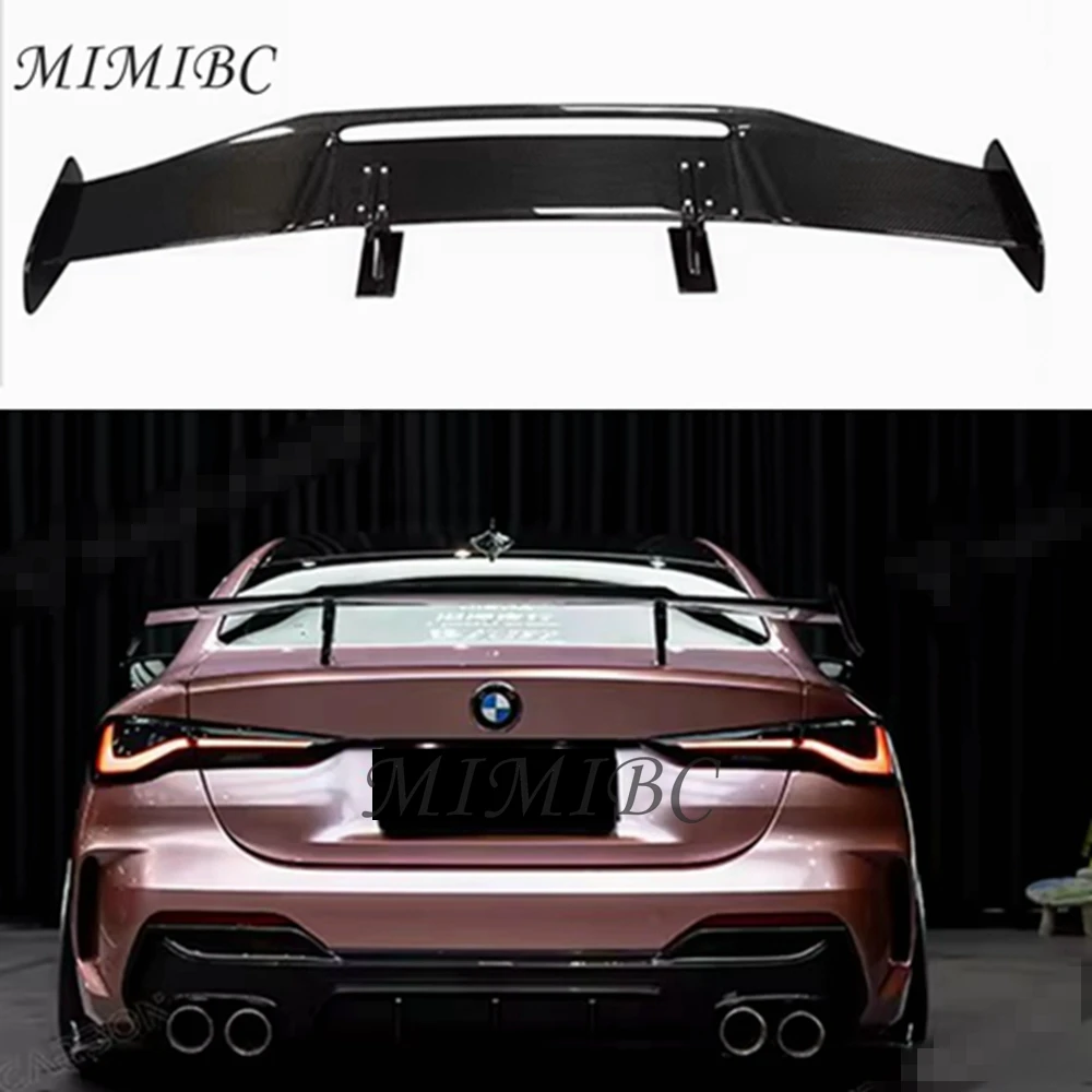 FOR BMW 4 Series 430i 440i   G22 G23 2021-UP Dry Carbon Fiber Large Rear Spoiler Wing universal trunk spoiler