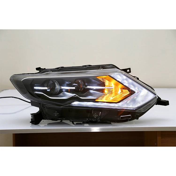 High Quality Double Lens Headlamp With LED DRL High Version Full LED Headlights for-Nissan Rogue X-TRAIL 2017-2021 26060-6FL6A