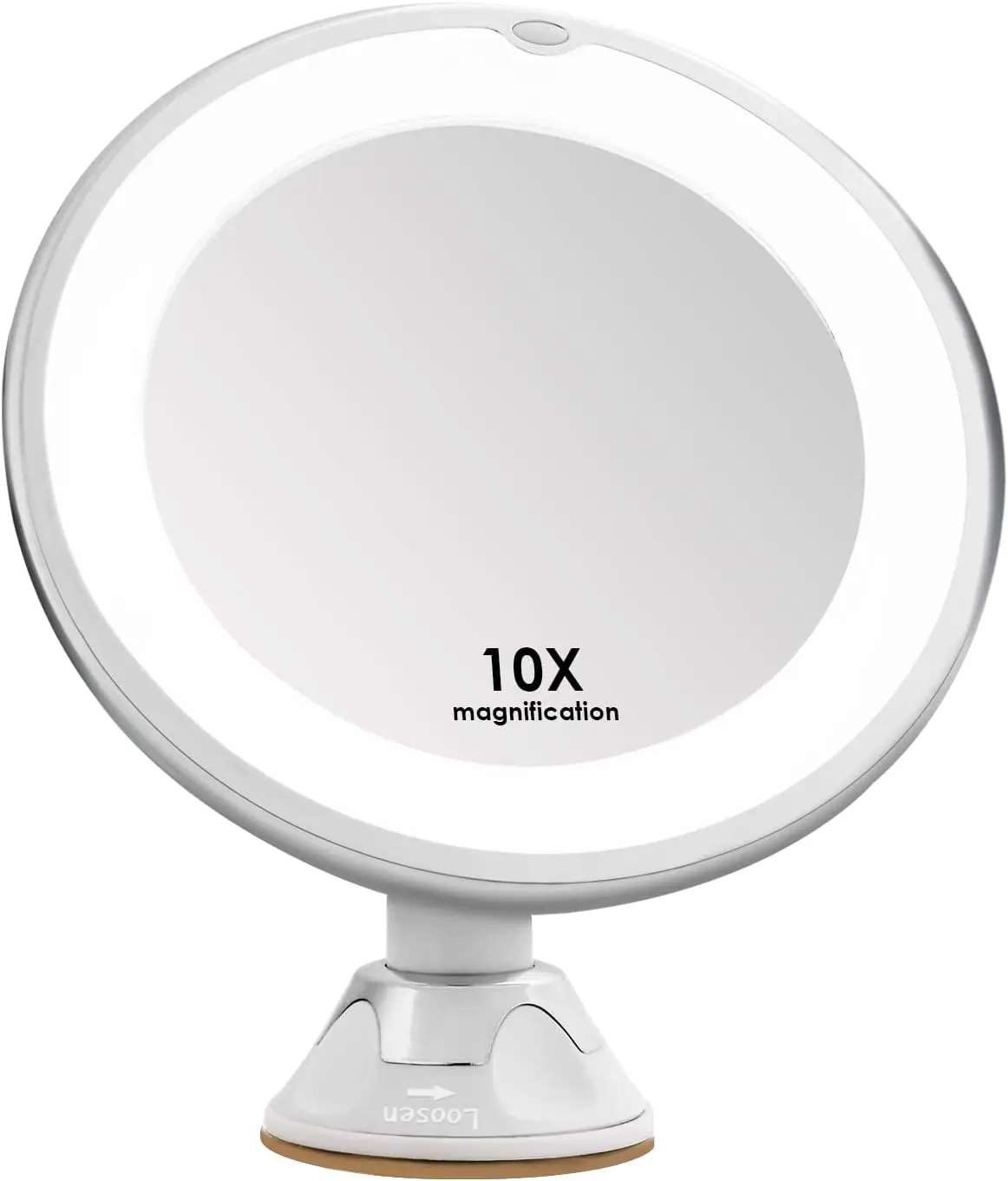 10x Magnifying Makeup Mirror with LED Magnification LED Lighted Make-Up Mirror 360 Degree Swivel Rotation Illuminated Mirror