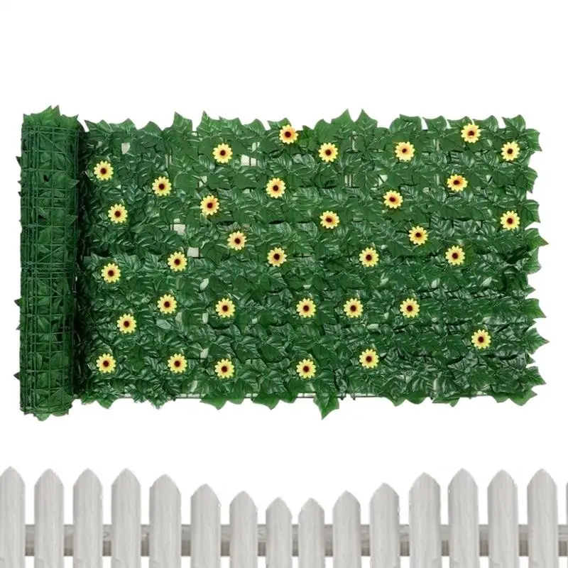 Valla de privacidad de hiedra, 1x3m, pantalla de valla de privacidad expandible para exteriores, planta decorativa, vid, paneles de hierba verde, seto falso expandible