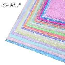 20 Colors 5MM Sequin Embroidered Mesh Fabric DIY Handmade Design Sequin Fabric For Party Wedding Dress Wide：125CM