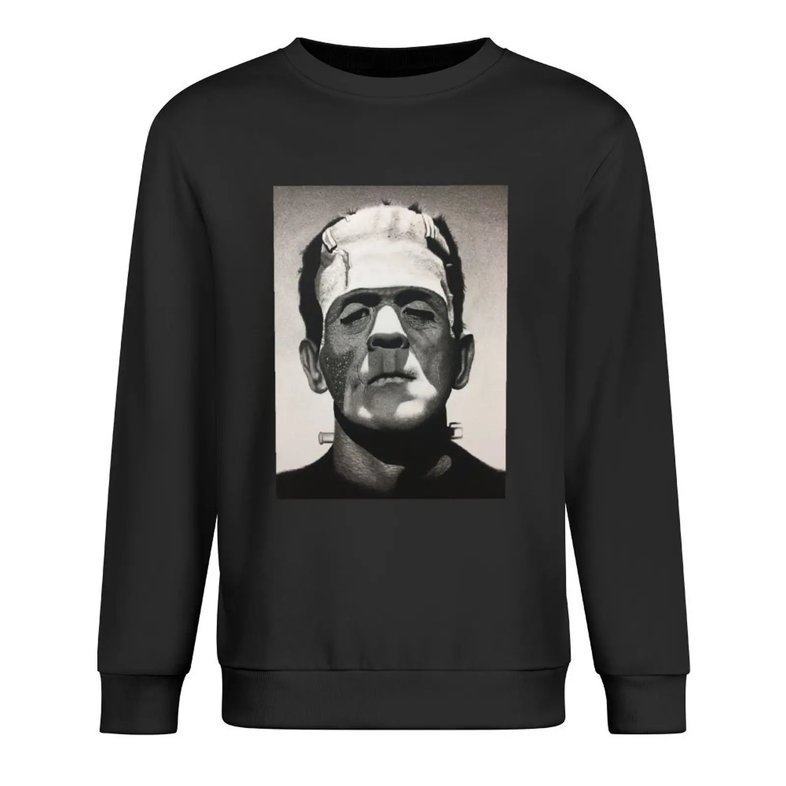 

Classic Monster Frankenstein Charcoal Drawing Pullover tracksuit men clothing graphic t shirts men mens clothes men sweatshirt