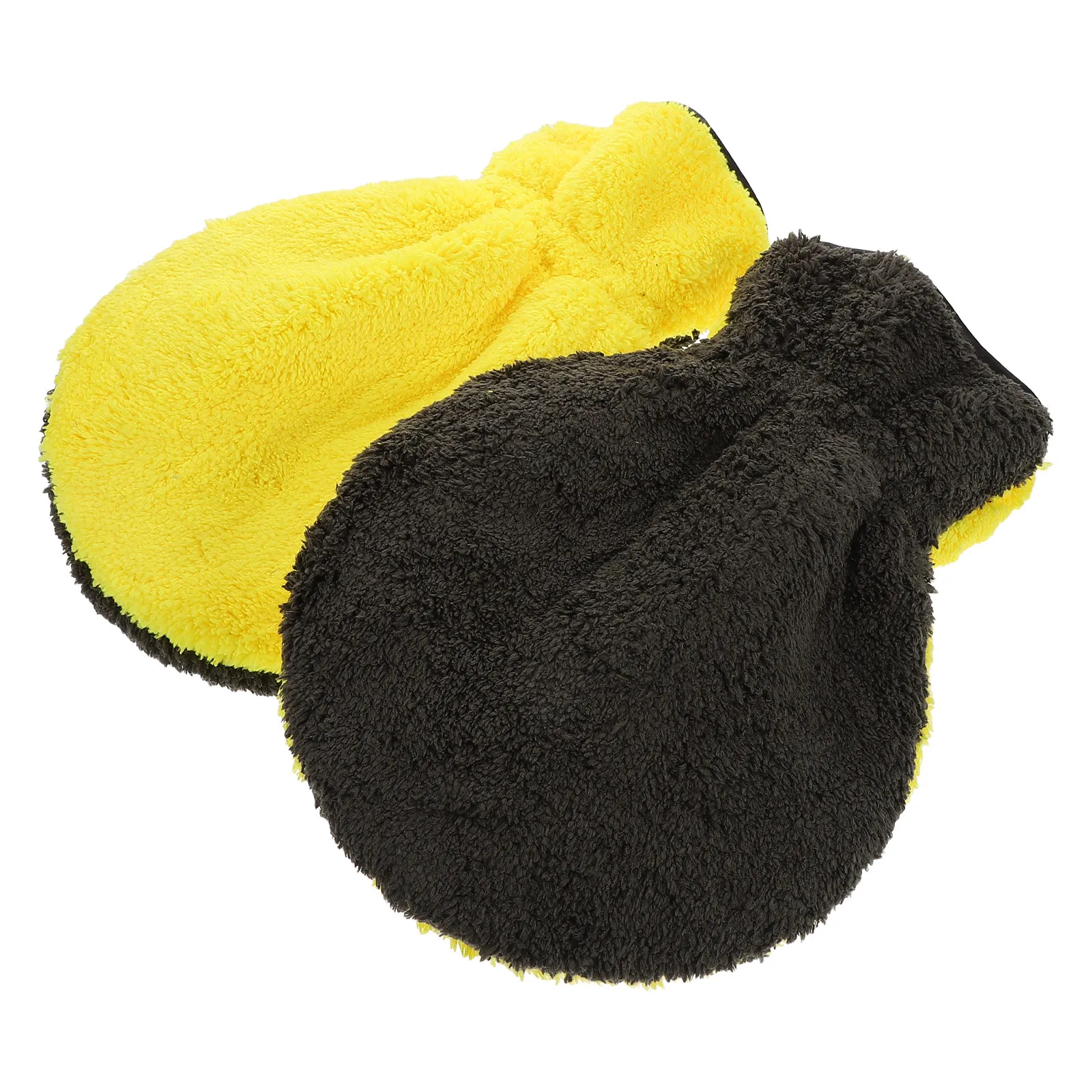 2Pcs Car Wash Gloves Multi-Functional Soft Absorbent Ergonomic Cleaning Mitts for Cars Motorcycles Pet Bathing Horse Grooming