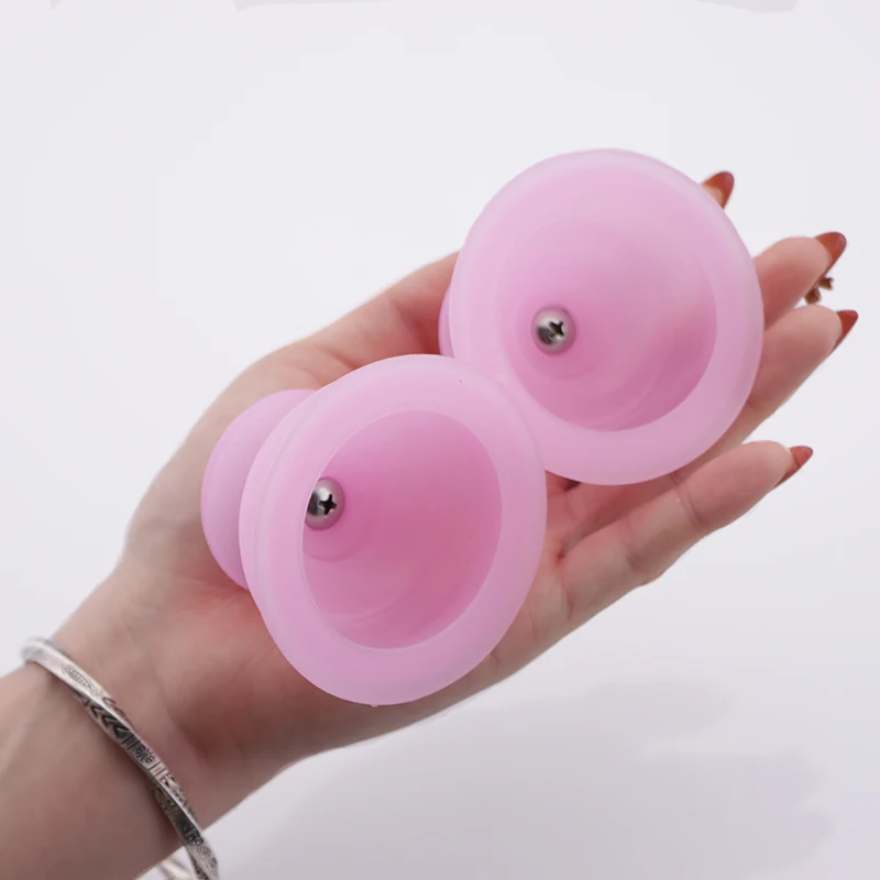 BDSM Breast Stimulate Device Strength Silicone Nipple Suckers Enhancer Correction Pump Cups Nipple Massager Sex Toys For Women