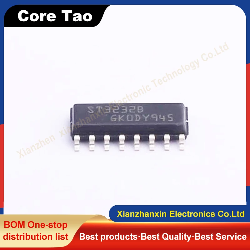 5pcs/lot ST3232BDR ST3232B SOP-16 Line driver and transceiver IC in stock