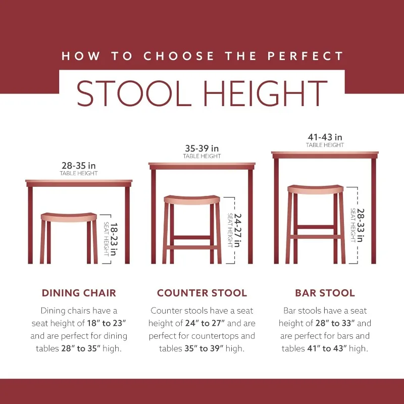 Banco de bar natural com assento redondo, 24 polegadas