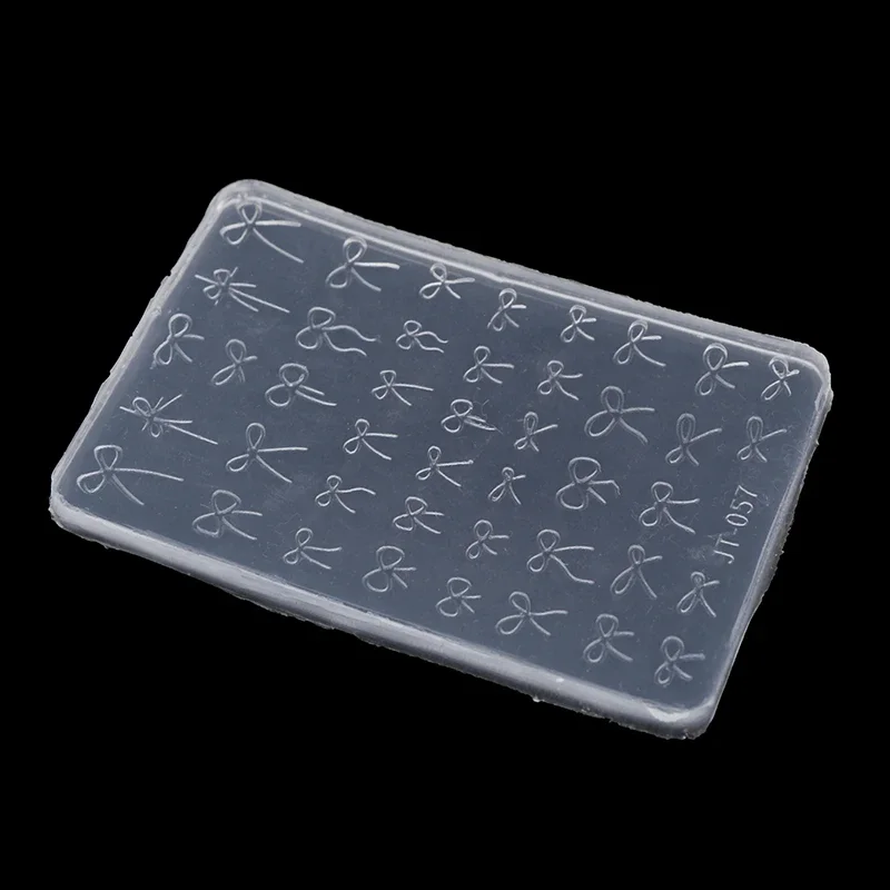 3D Bowknot Silicone Nail Art Mold DIY Design Manicure Charms Decoration Carving Stamping Plates for Creative Nail Art