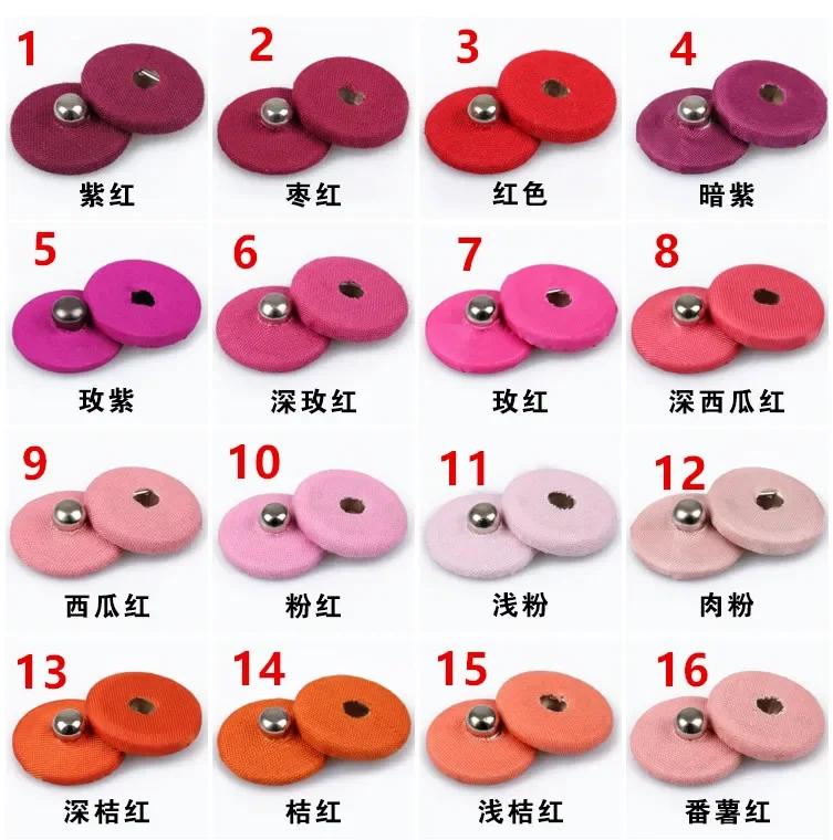50 Set Metal Fabric Cover Snap Button Fastener Spring Press Studs Button Popper Sewing On Coat ,Jacket Rivet Fabric 12/18/21mm