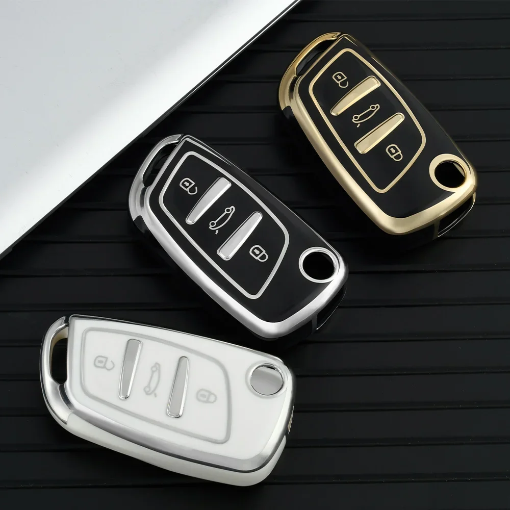 New Tpu Car Flip Ke…