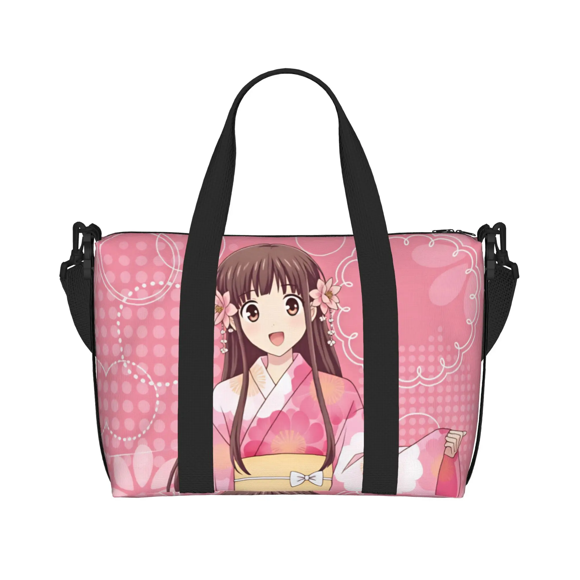 Custom Tohru Honda D-Fruits B-Basket Grocery Tote Shopping Bag Women Big Capacity Anime Beach Gym Travel Bags