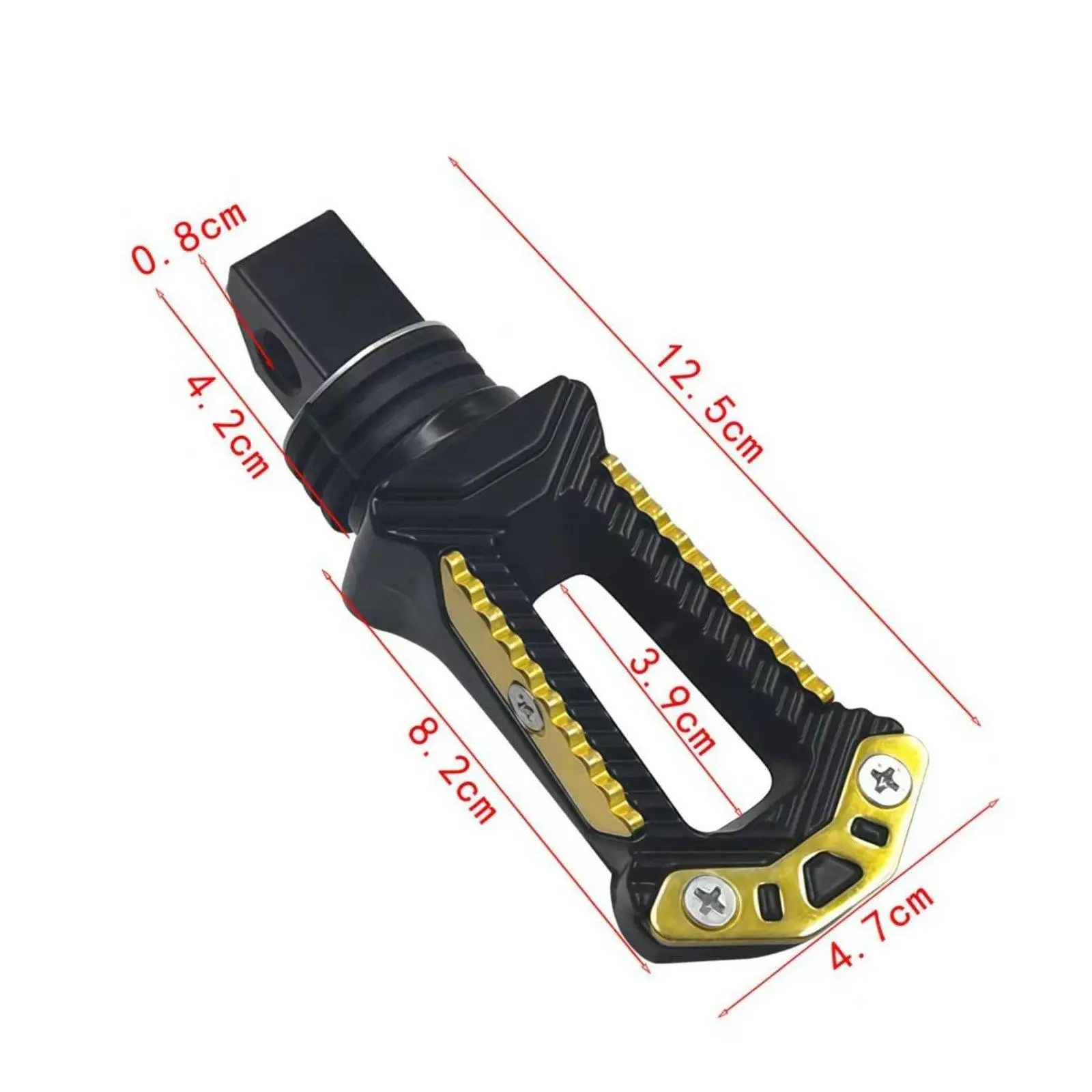 2 Pieces CNC Aluminum Footpeg Lightweight Motorcycle Footpeg Anti-Slip Surface