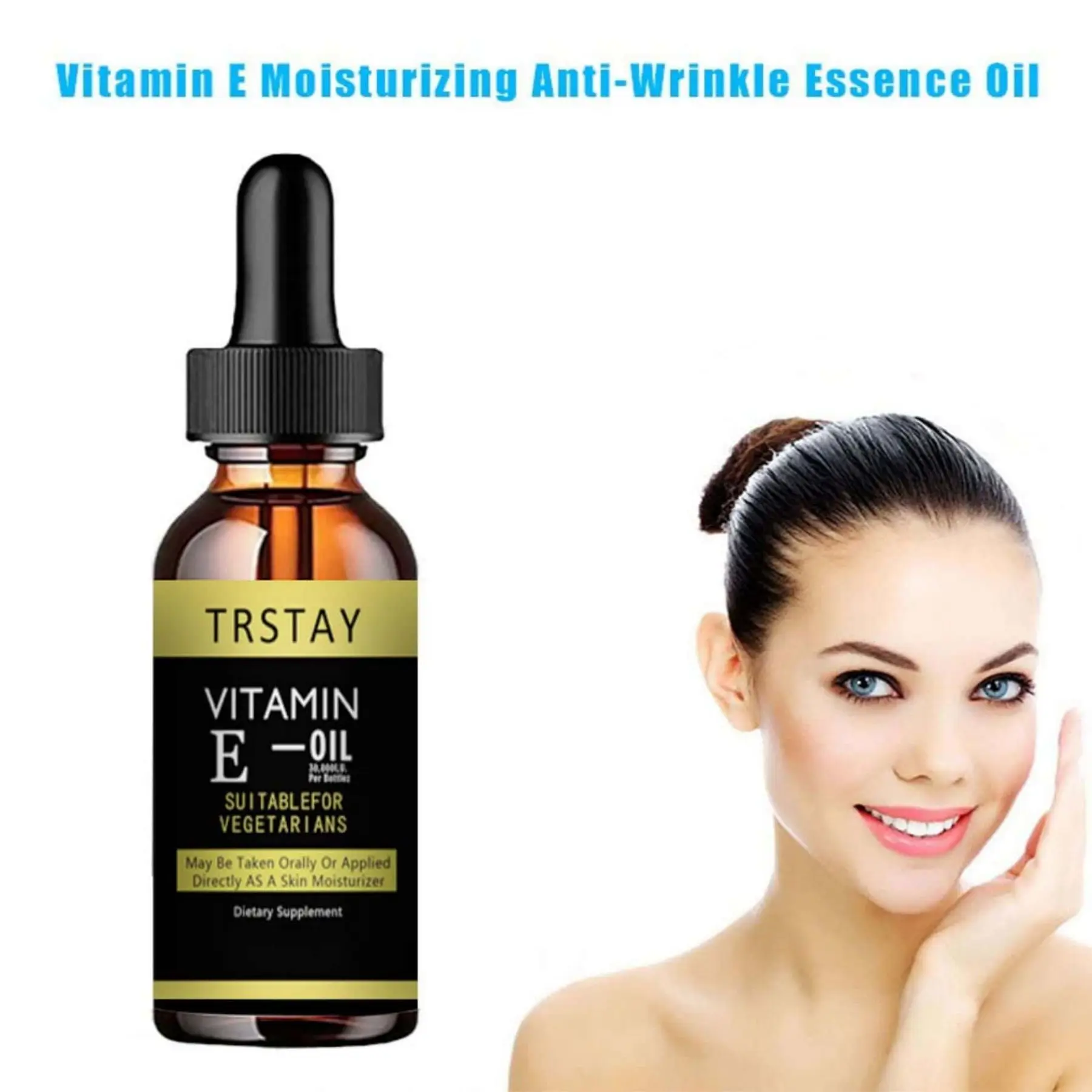 Vitamin E Face Essence Moisturizing Whitening Firming Anti-wrinkle Skin Care Prettycowry Women Facial Care Essential Oil