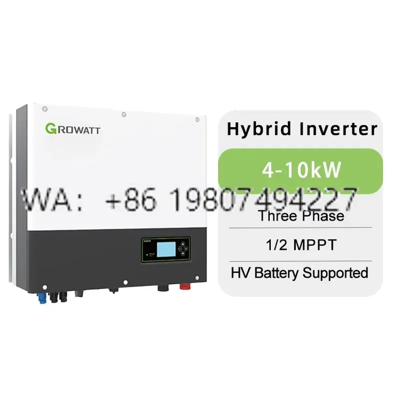 for Growatt Sph 6000 7000 8000 10000 Tl3 Bh On Grid Triple Phase Solar Inverter 4 10KW 230V 50 60Hz for Home Use
