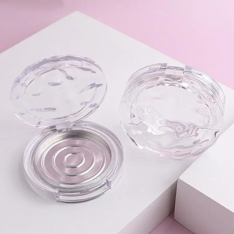 Zuverlässige, durchsichtige, gewellte Blush-Box zur Aufbewahrung von Make-up-Puder, Lippenstift und Concealer zu Hause. – Detail 7