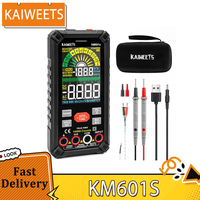 KAIWEETS KM601S Digital Multimeter 10000 Counts True-RMS Meter Smart Mode Manual Mode Rechargeable Battery Flashlight Auto-Lock