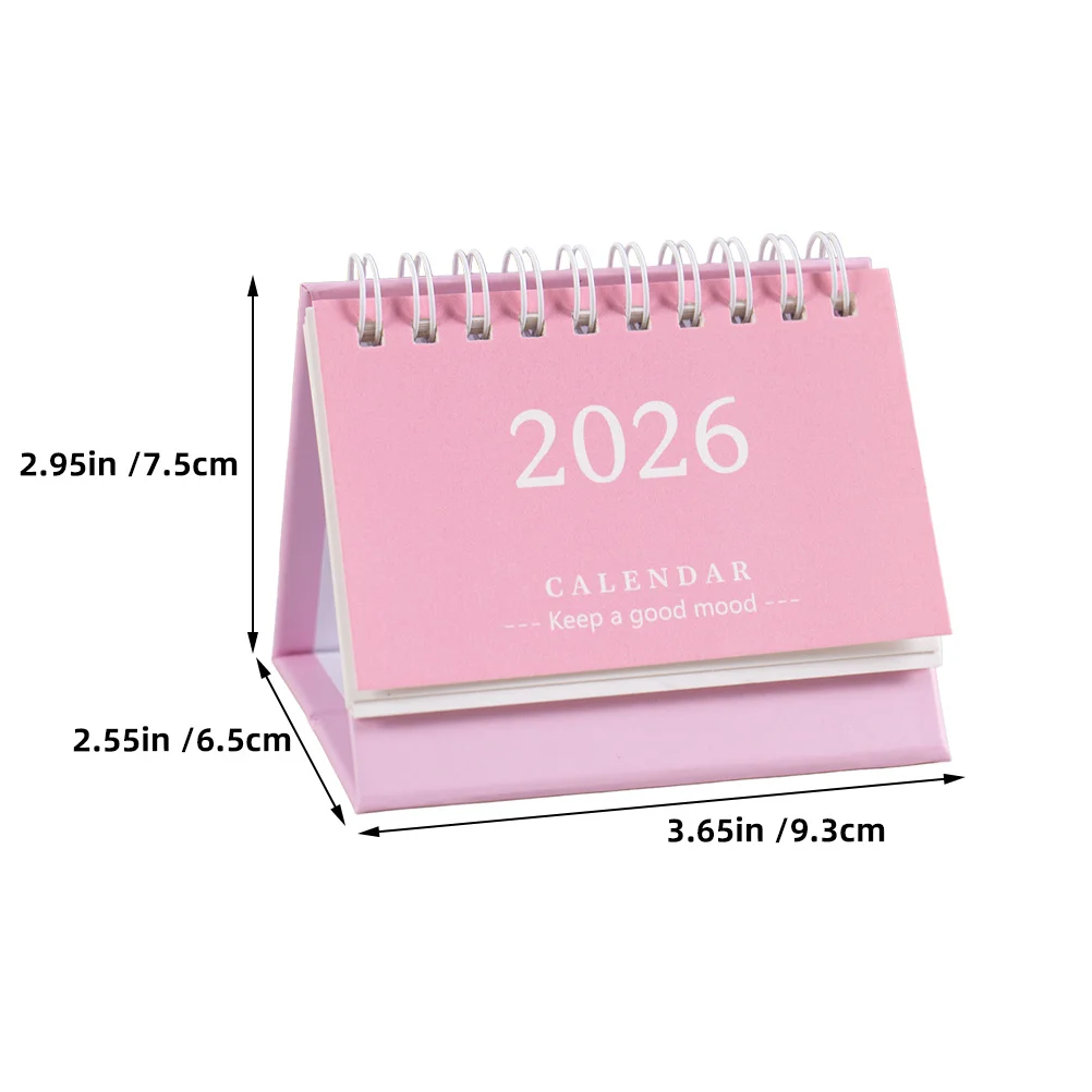 5 قطعة 2026 أجندة مكتبية صغيرة صغيرة شهرية سلك مزدوج ملزمة الدائمة الوجه لمكتب المنزل المدرسة تصميم بسيط أنيق