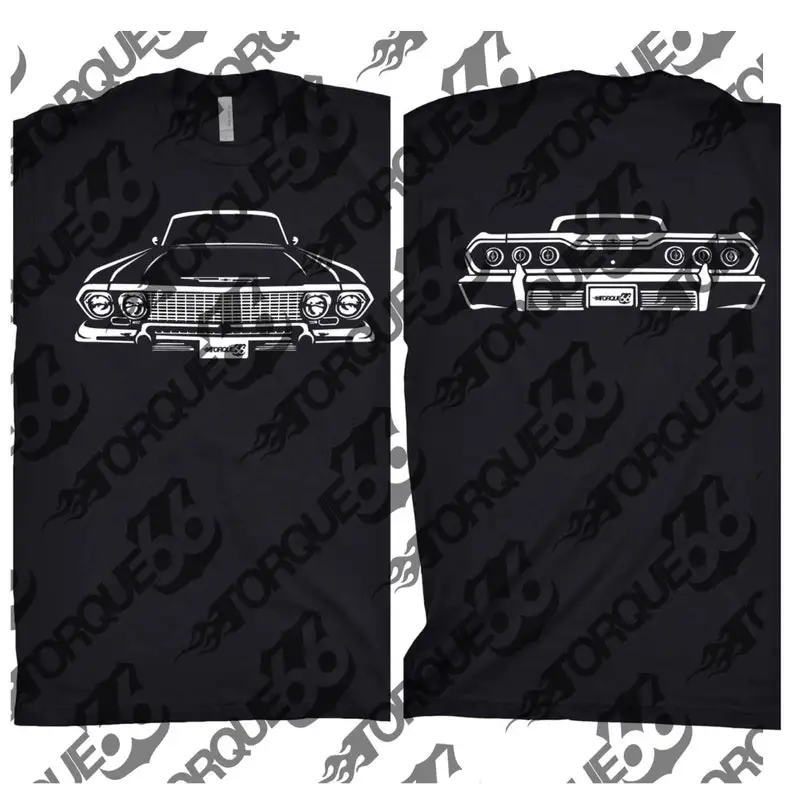 1963 Chevy Impala Shirt, Car Enthusiast, Car Art, 1963 Chevy Impala Shirt Front and Back, Gift, 1963 Impala Shirt, Gift, Car Shi