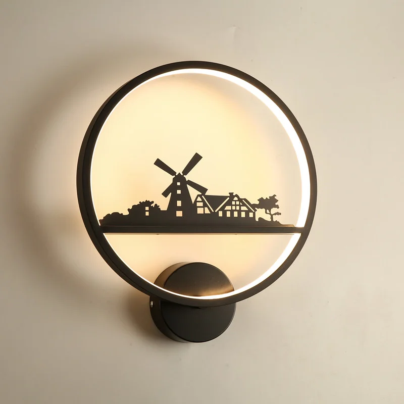 

Led Wall Lamp for Bedroom Children's Room Creativity Bedside Light Boy Cartoon Living Room Home Decor Indoor Wall Lights