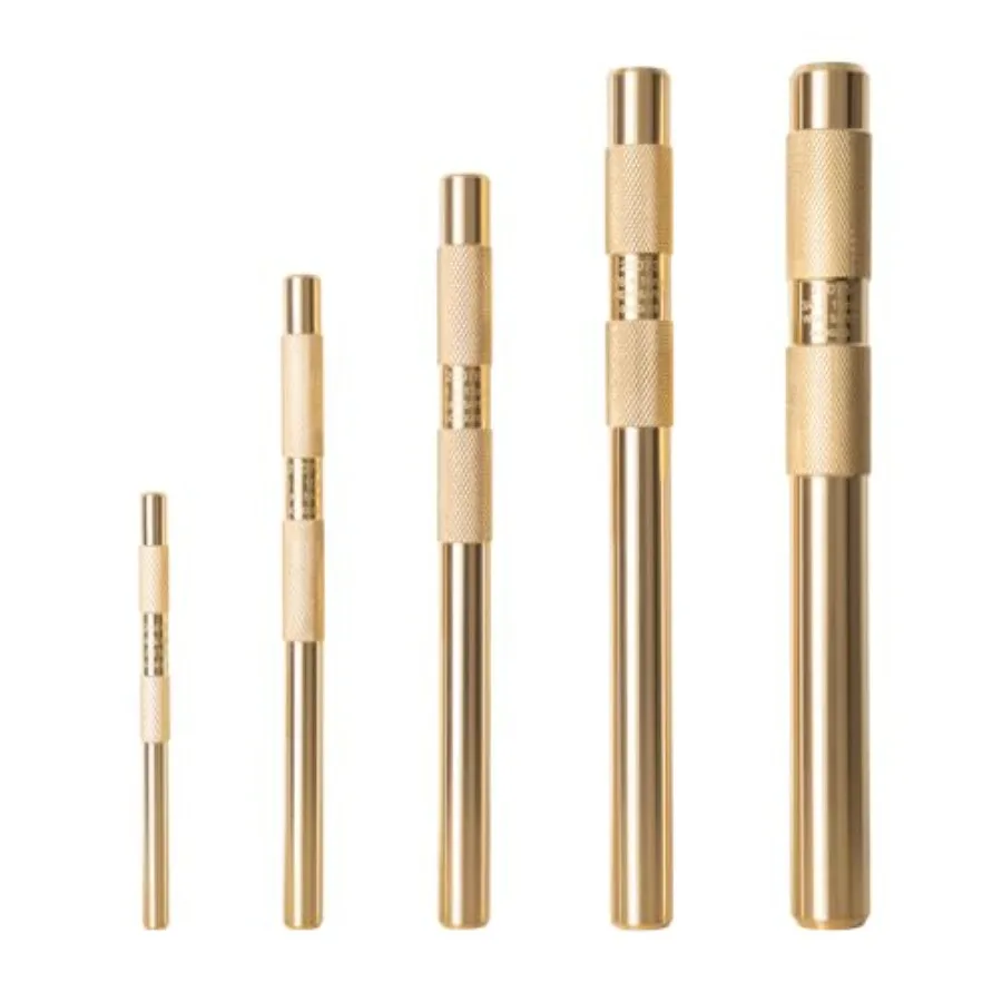 

5-Piece Brass Punch Set Removing Repair Tool 1/4" 3/8" 1/2" 5/8" 3/4" Brass Pin Drive Punch Set Replace 67003-MAI 045256670034