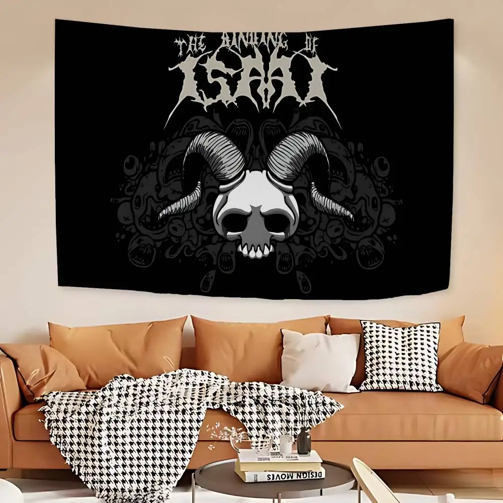 Action Game The Binding Of Isaac Cartoon Tapestry Art Science Fiction Room Home Decor Wall Hanging Sheets