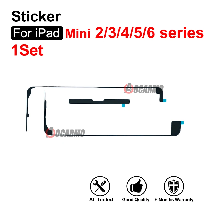 LCD Screen Sticker Adhesive  For iPad Mini 2 3 4 5 Series mini3 2013 2014 2015 2019 A1489 A1599 A1550 A2126 Replacement Part