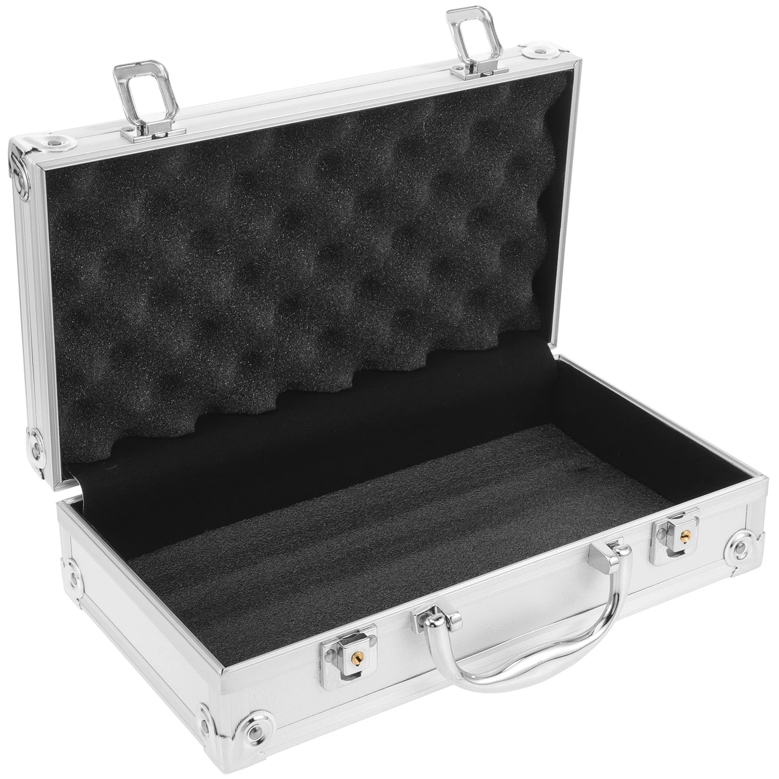 

Aluminum Toolbox 05 White 29x16x7cm Large Capacity Storage Case Medicine Box Tool Container Portable First Aid Kit Household