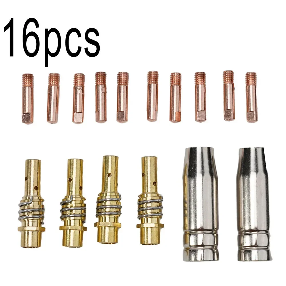 

Mig Contact Tip Consumables 16PC MIG Welding MB15 15AK Contact Tip 0.8/1.0/1.2mm Quality Tool Accessories