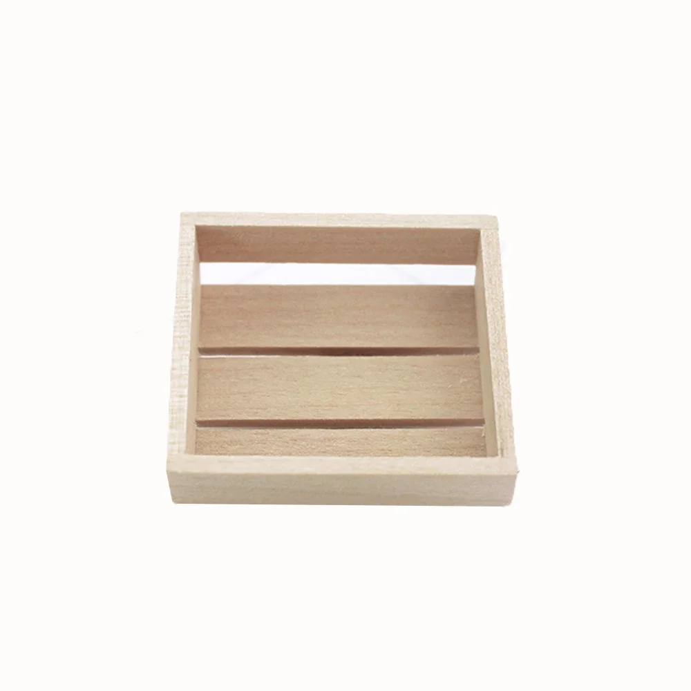1/12 Dollhouse Miniature Accessories Mini Wooden Box Frame Model for Doll House Decoration ob11