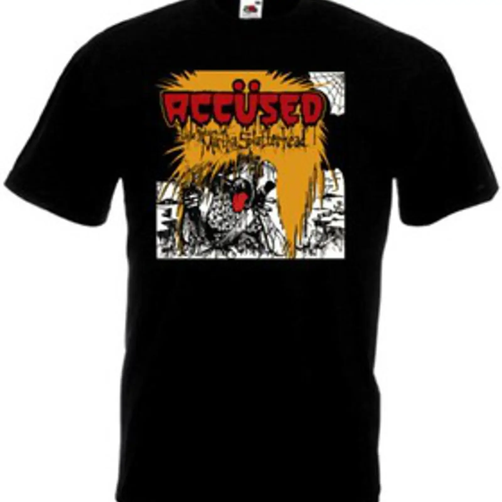 The Accused Return Of Martha Splatterhead v2 Camiseta Negra Todas las Tallas S 5XL vintage Washed fashion designer clothes