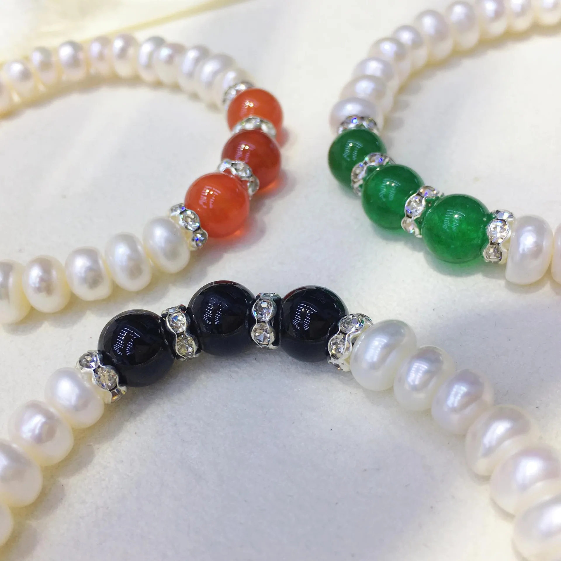 

Bilincolor Simple Women's Natural Freshwater Pearl Bracelet