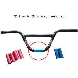 Reducing Sleeve of Bicycle Handle, Aluminum Gasket, End Cut into 2 Pieces, 22.2 to 25.4mm