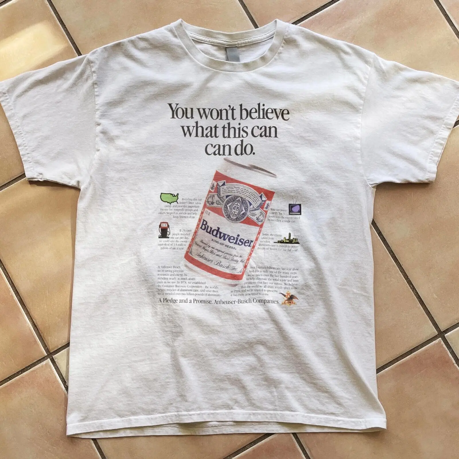 Buweiser - you wont believe what this can do, vintage advertising t-shirt