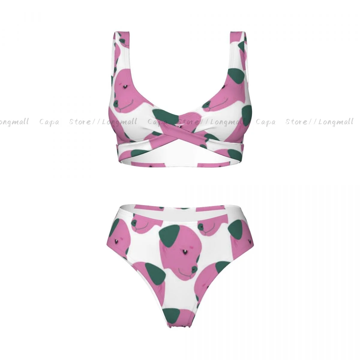 Sexy Bikini Women Swimwear Dog Head Female Swimsuit Swimming Bathing Swim Suit Summer Beachwear