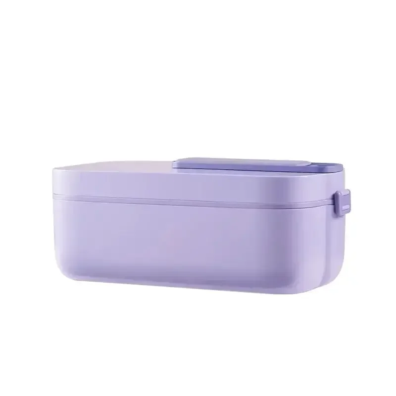 1L 2200mAH Wireless Electric Lunch Box Water-free Heating Food Container Portable Food Warmer Stainless Steel Liner Bento Box