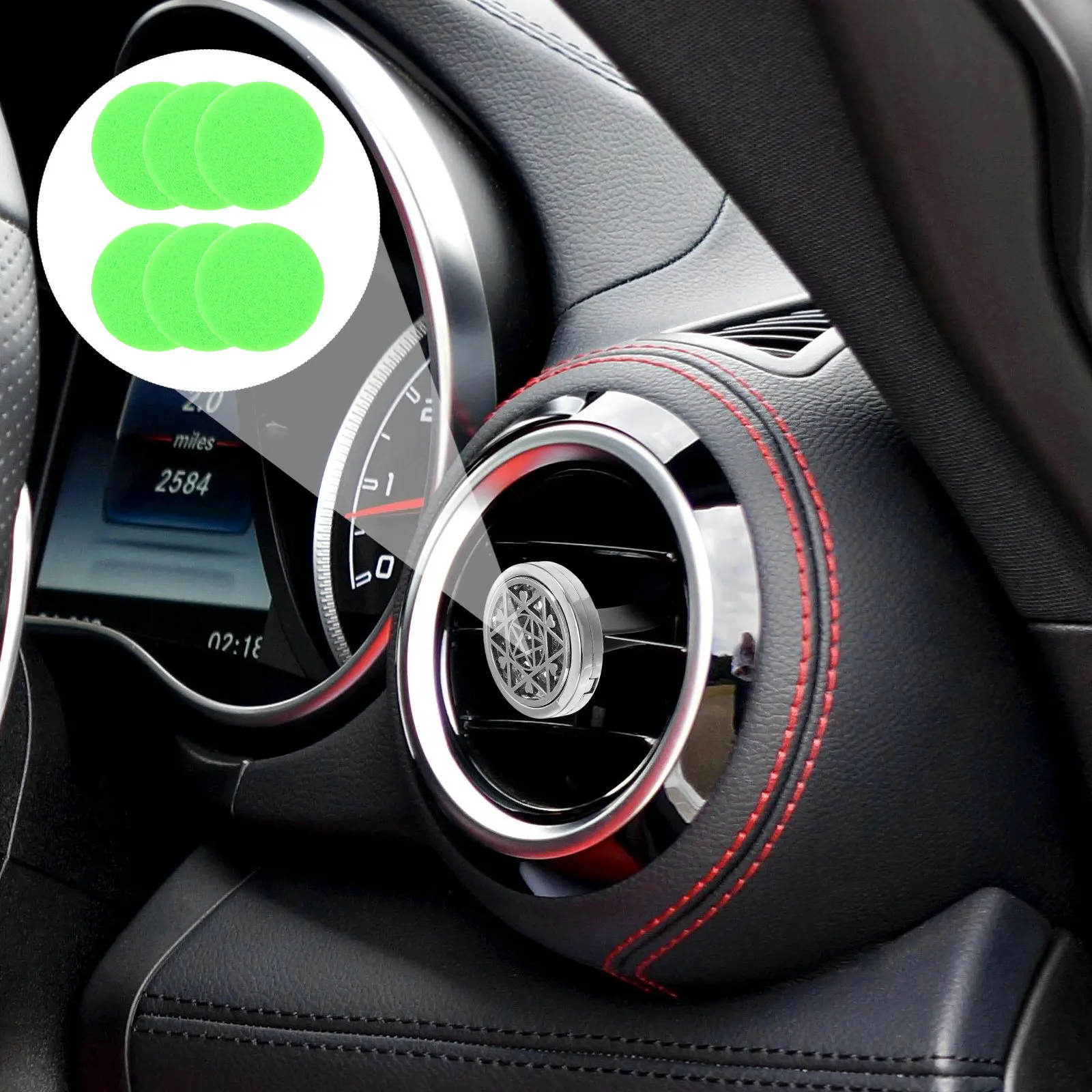 

100Pcs Round Essential Oil Pads Fiber Cotton Aromatherapy Diffuser Refill for Pendant Necklaces Long-Lasting Fragrance Aroma