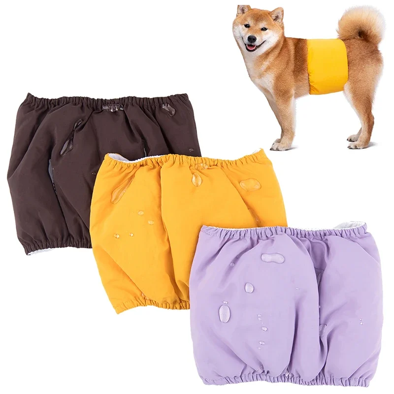 Small Dog Diaper Physiological Pants Waterproof Sanitary Washable Male Dog Menstrual Panties Underwear Briefs Large Dogs Belt