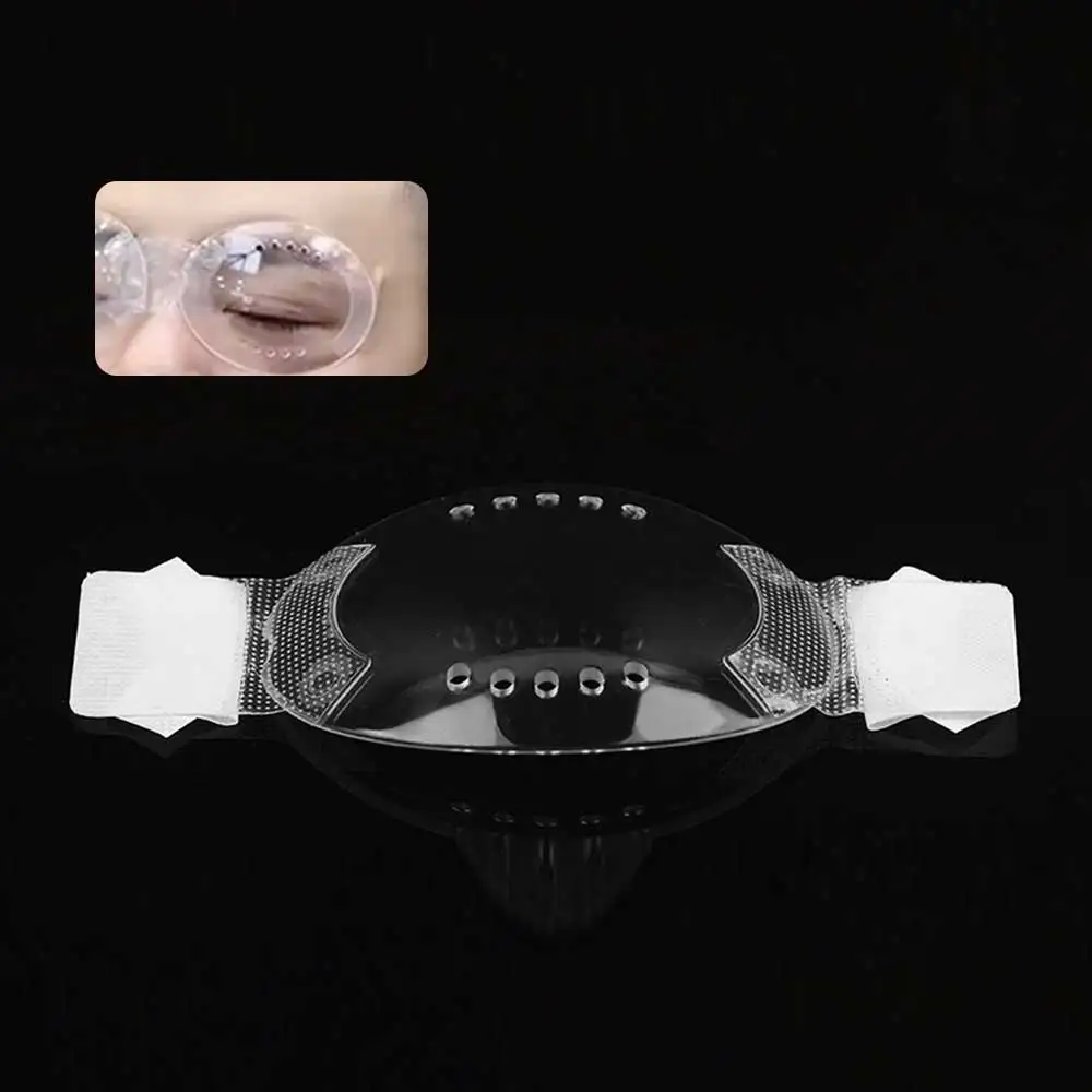 10-50pcs Medical plastic eye shield Self-Adhesive Clear Plastic Eye Shield with 10 Holes For Eye Care goggle