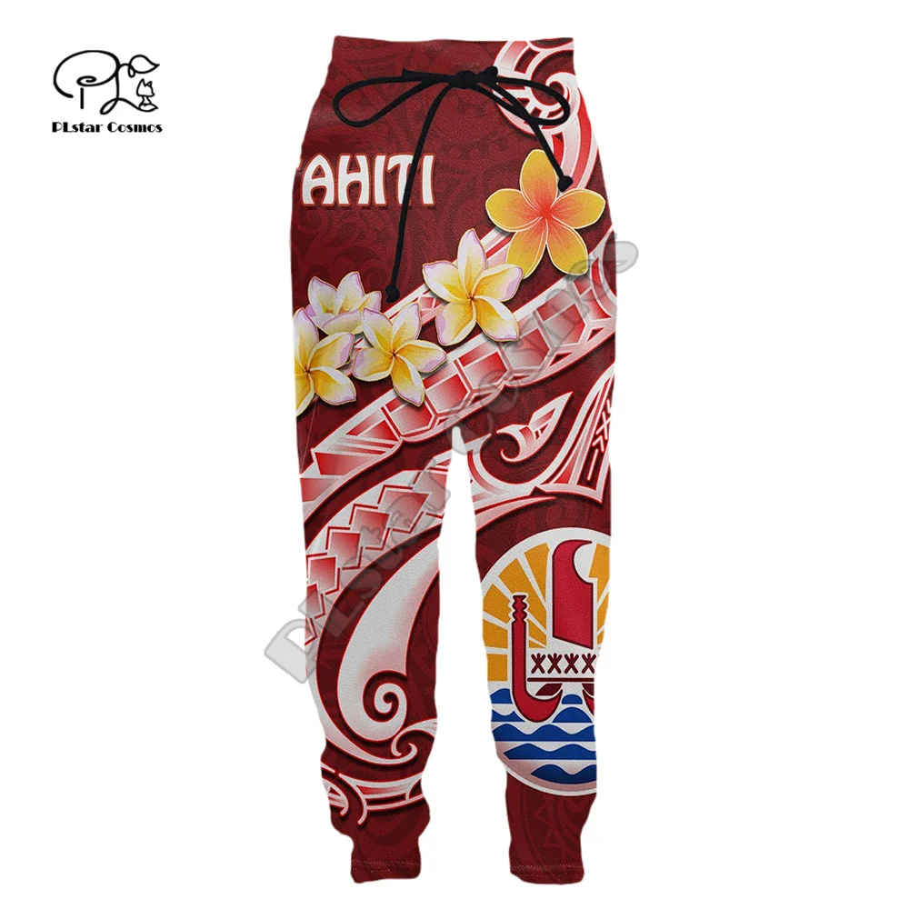 French Polynesia Tahiti Country Tribal Culture Retro Men/Women 3DPrint Harajuku Casual Funny Jogger Sweatpants Trousers Pants X2