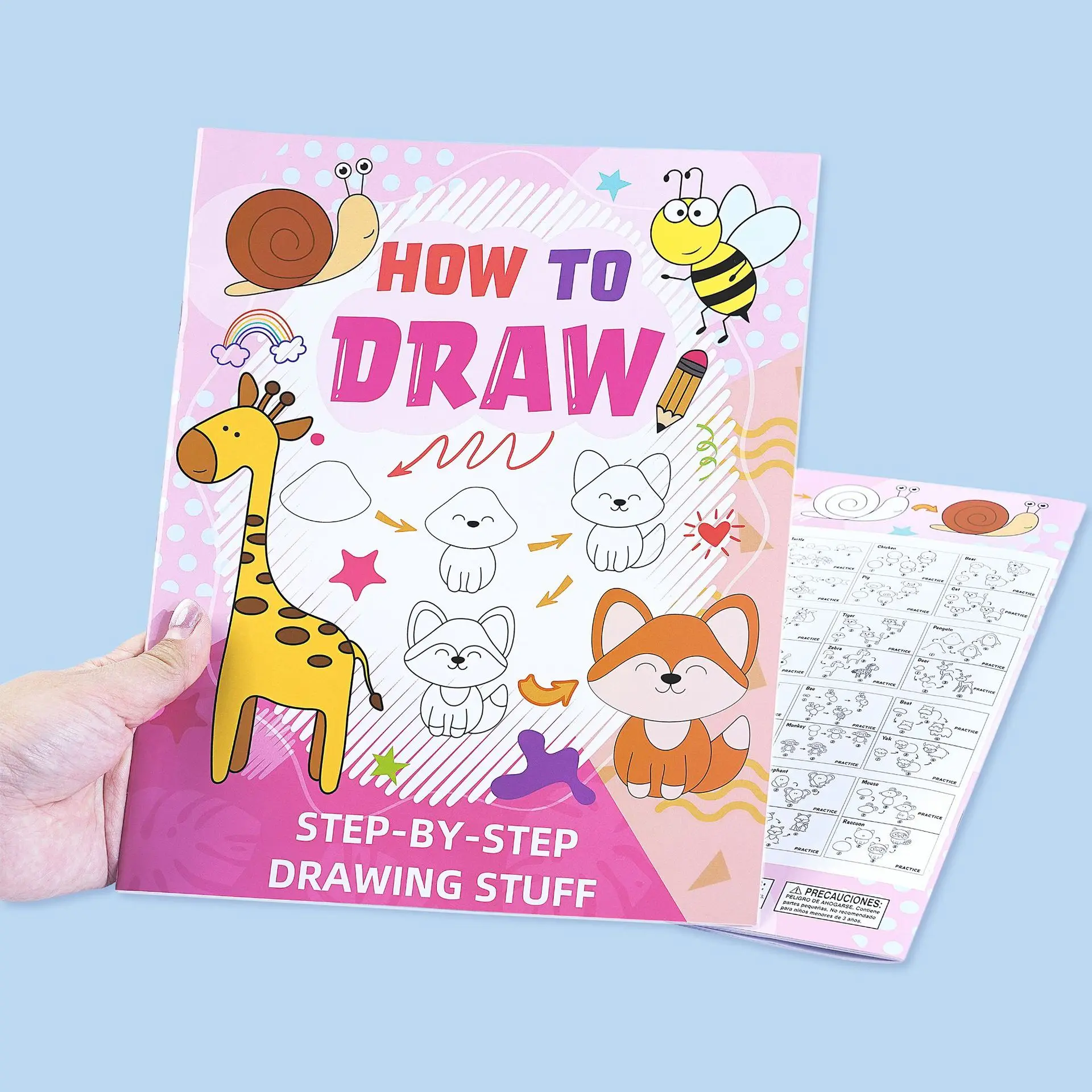 

Step-by-Step Animal Drawing Book for Kids: Easy Cartoon Doodles & Coloring Pages – Fun Sketching Guide for Toddlers Ages 3-8