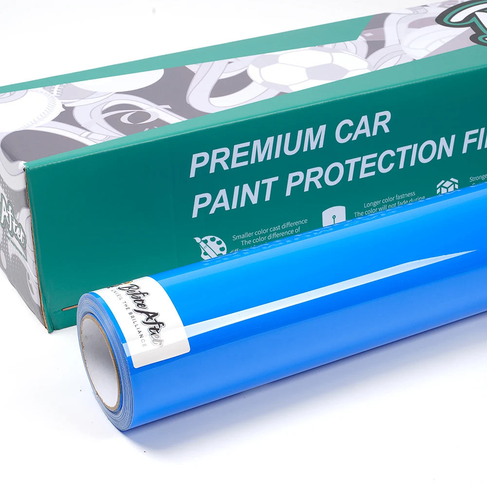 

Оптовая цена с фабрики, автомобильная виниловая пленка, ПЭТ-лайнер, 55 футов, полный рулон, упаковка автомобиля, суперглянцевая морская синяя декоративная пленка для краски